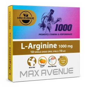 ویال خوراکی ال آرژنین 1000 میلی گرم مکس اونیو